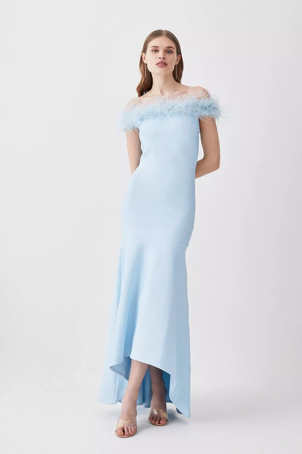 Light blue bardot store dress